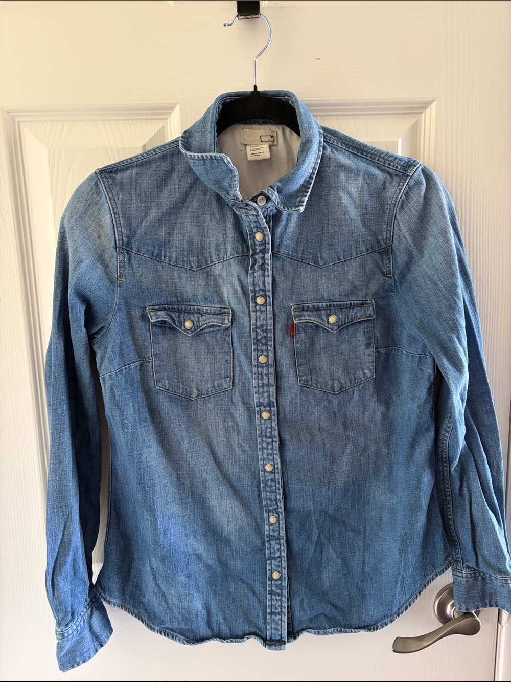 Levi's Light Blue Denim Western Button-Down Shirt